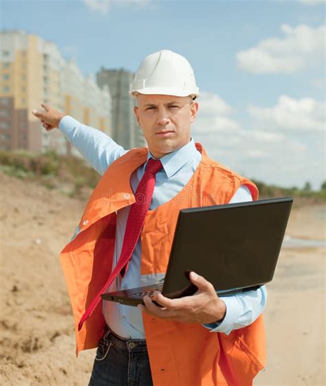 Builder Works At Construction Site Stock Image Image Of Architecture