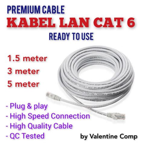 Jual KABEL LAN UTP NYK CAT 6 CAT6 GIGABIT SPEED PLUS RJ45 HIGH