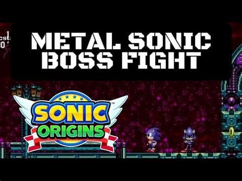 Sonic Origins Sonic CD Remastered Metal Sonic Boss Fight (Boss of ...