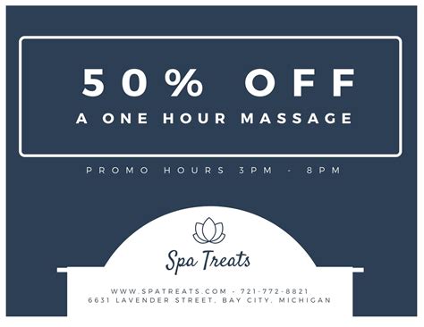 Spa Direct Mail Postcard Templates By Canva