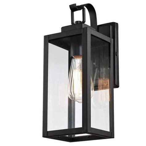 Hukoro In H Light Matte Black Hardwired Outdoor Wall Lantern