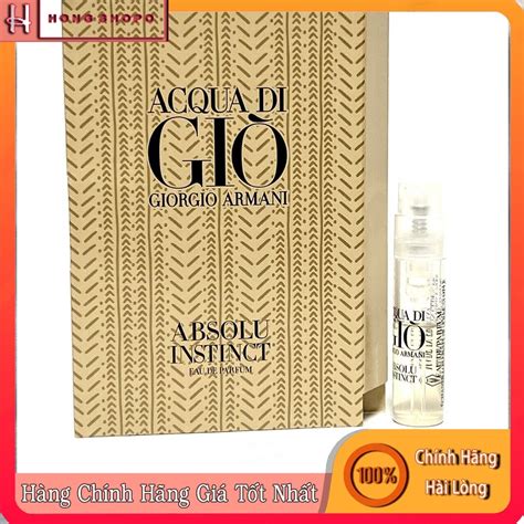 Nước Hoa Armani Acqua di gio Absolu Instinct EDP 1 2ml Shopee Việt Nam