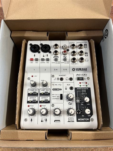 Yamaha Ag06 6 Channel Mixer And Usb Audio Interface Ebay