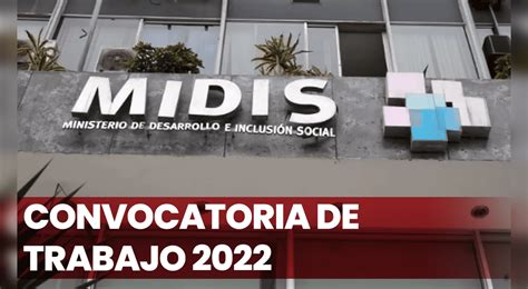 Convocatoria Midis Vigentes Ministerio De Desarrollo E Inclusi N