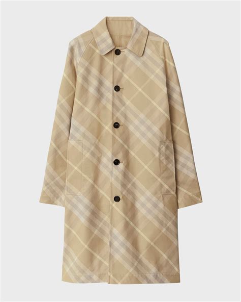 Burberry Reversible Check Print Trench Coat Neiman Marcus