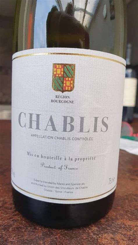 Union Des Viticulteurs De Chablis Chablis Marks Spencer France