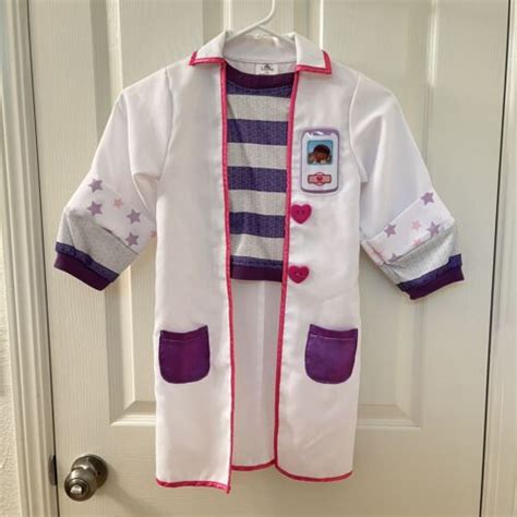 Disney Store Doc Mcstuffins Doctor Coat Costume Dress Up Girls Size 56