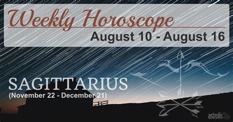 Sagittarius Weekly Horoscope