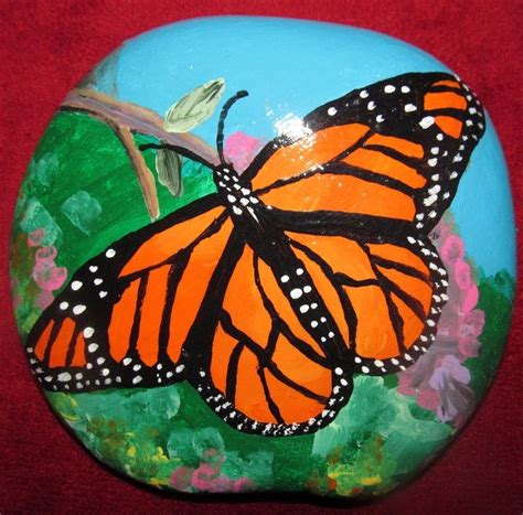 42 best images about Butterfly rock paintings on Pinterest | Monarch ...