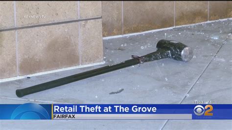 Swarm Of Looters Take Part In Smash And Grab Burglary At The Grove