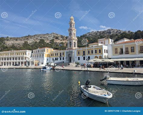 Panoramis Monastery, Symi Island, Greece Stock Photo - Image of symi ...