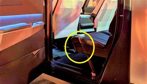 Tesla Cybertruck’s rear seat lever spotted hinting at extra cabin ...