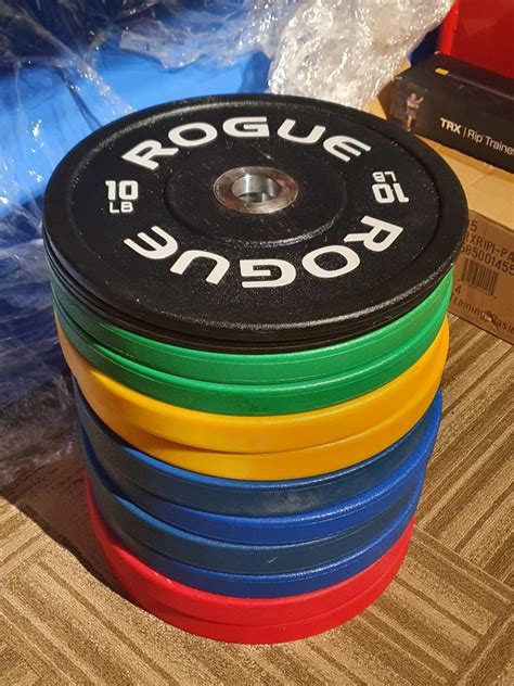 Rogue Fitness Urethane Bumper Plates Sports Equipment Exercise