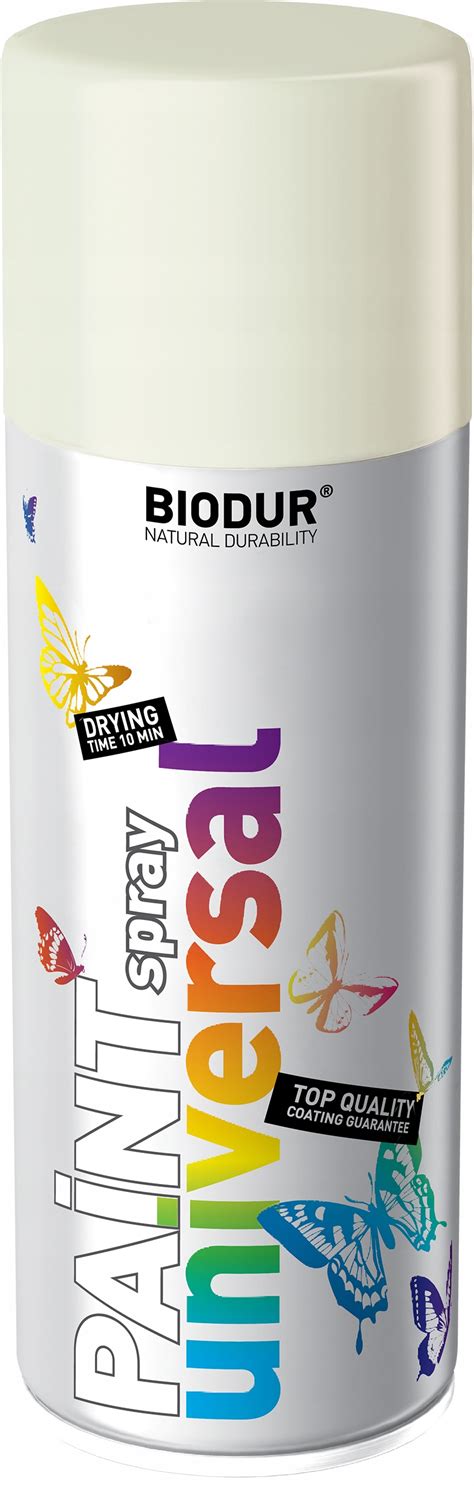 FARBA SPRAY BIAŁY SYGNAŁOWY BIODUR RAL 9003 400 ml SPRAY BIAŁY