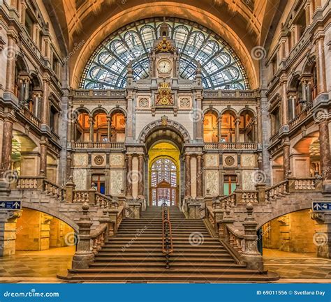 Stazione Ferroviaria Centrale Di Anversa Nel Belgio Fotografia