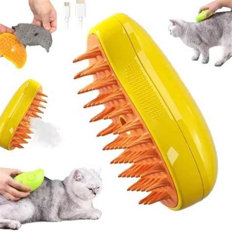 Escova Tira Pelo Gato - Escova Vapor Pet Tira Pelo 3 em 1 Massagem Recarregável Usb Gato ...