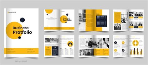 Corporate Company Profile Brosch Re Layout Design Oder Business