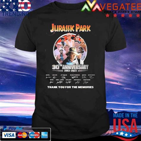 Jurassic Park 30th Anniversary 1993 2023 Thank You For The Memories