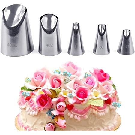 Amazon Fantasyday Piece Stainless Steel Rose Flower Piping Tips