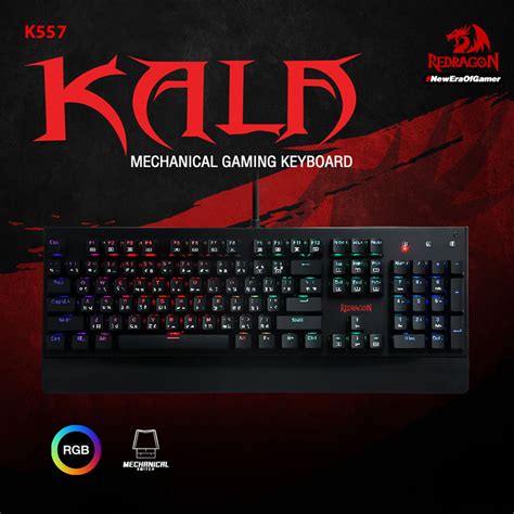 Redragon K557 Kala Rgb Mechanical Gaming Keyboard With Blue Switches