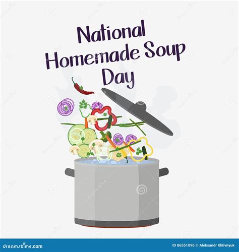 Homemade Soup Day Stock Illustration Illustration Of Gourmet