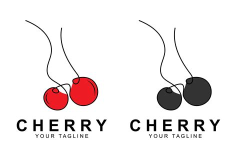 Cherry Logo Vector Graphic by Acillia eggi saputri · Creative Fabrica