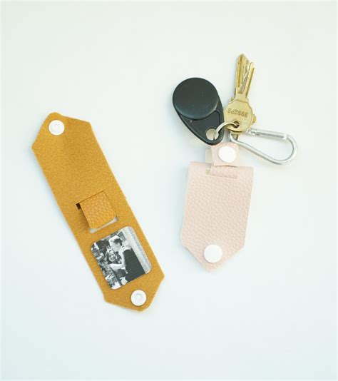 DIY Leather Photo Keychain