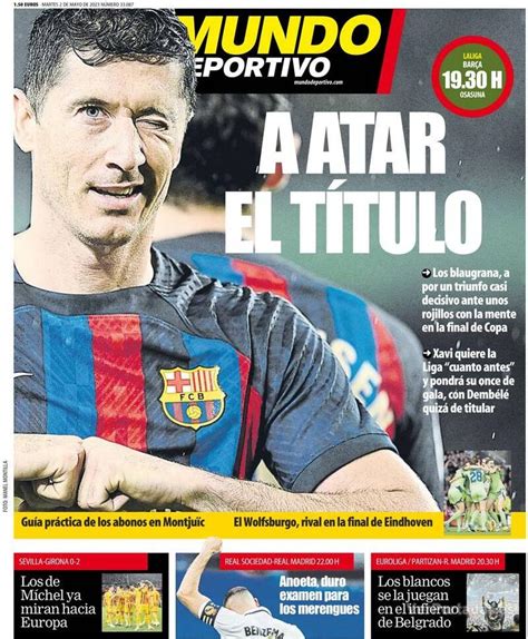 Portada Mundo Deportivo Martes De Mayo De