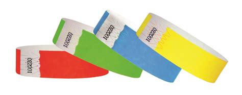 500 Tyvek Paper Wristbands Multi Pack Etsy