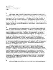 Swh Task Odt Rachel Guzman C Survey Of World History Task A