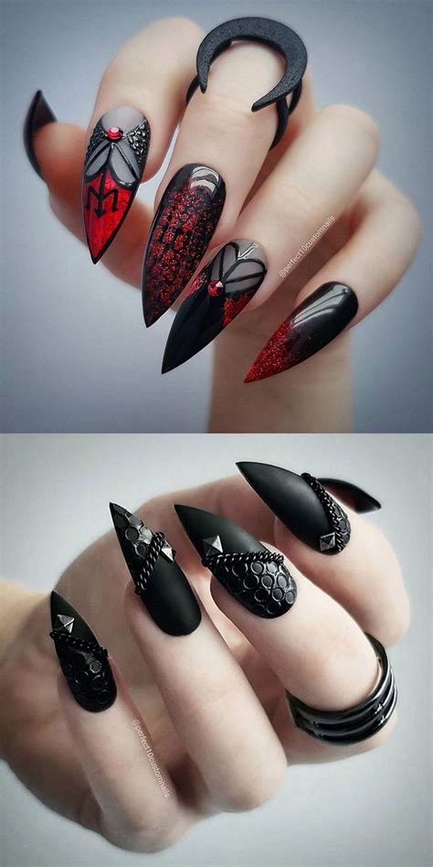 24 Witchy Halloween Nail Art Design Ideas Rogueandwolf Acrylicnailart