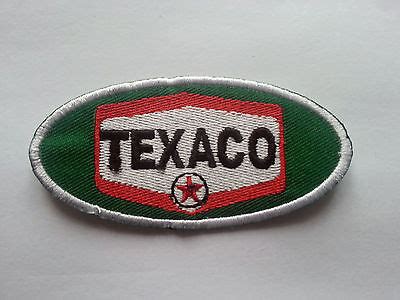 Texaco Sew Iron On Patch Motorsports Motor Racing Oils Fuels Ebay