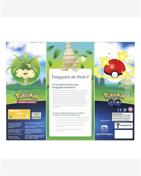 Riachuelo Cartas Pok Mon Box Cole O Exeggutor De Alola V Copag