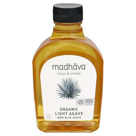 Madhava Agave Nectar Light 100 Pure Blue Agave Sweetener 235