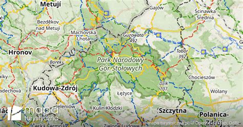 Park Narodowy G R Sto Owych Mapa Szlak W Turystycznych Mapa