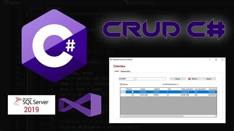 Crud Con C Visual Studio Sql Server Poo Y Arquitectura En