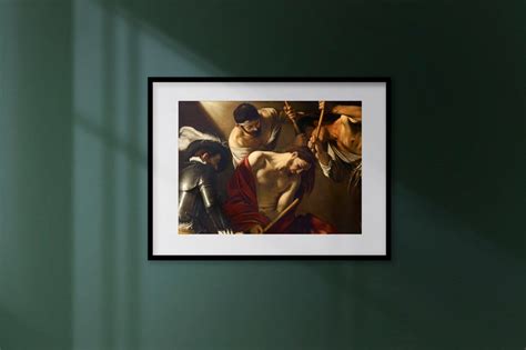 The Crowning With Thorns CARAVAGGIO 1602 Vintage Painting unframed ...