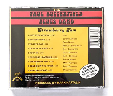 Cd Strawberry Jam Paul Butterfield Blues Band Live