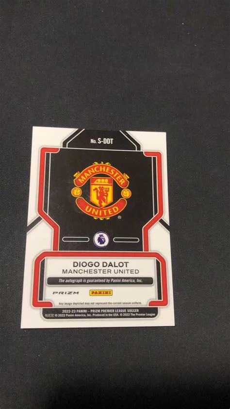 2022 23 Panini Prizm Diogo Dalot 英超PZ 曼联 达洛特 完美签字签名 蓝折 先行独占梦煜接代卖大胡子 卡淘