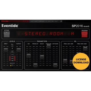 Eventide Sp Reverb License Code Music Store Professional