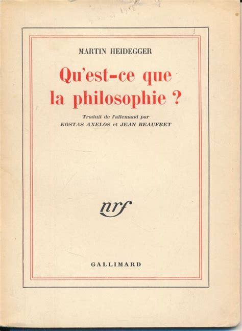 Qu Est Ce Que La Philosophie