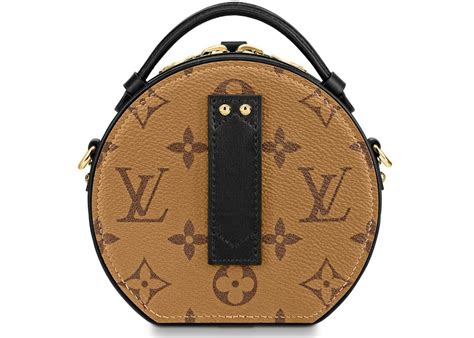 Louis Vuitton Mini Boite Chapeau Monogram Reverse Brown In Coated