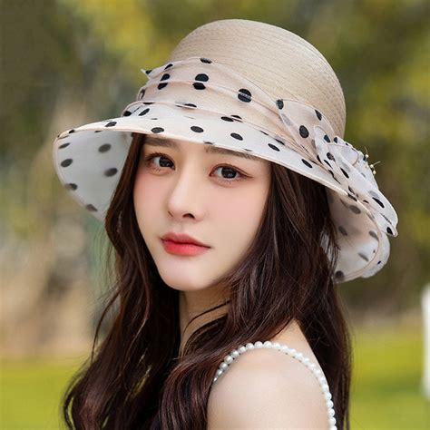 Gzwyht Beach Hats Sun Hats Women Fascinator Lady Cocktail Tea Party Church Wedding Bridal Flower