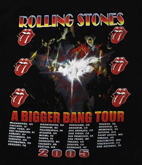 Lot Rolling Stones Bigger Bang Tour T Shirt