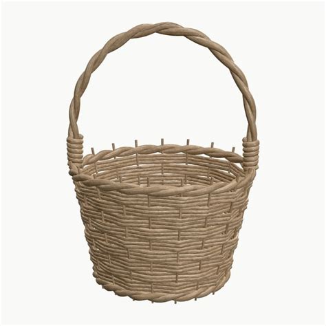 3D Wicker Basket TurboSquid 1373461