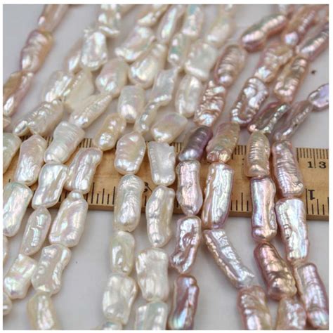 Biwa Baroque Natural Pearl X Mm Rectangle Shape Baroque Loose