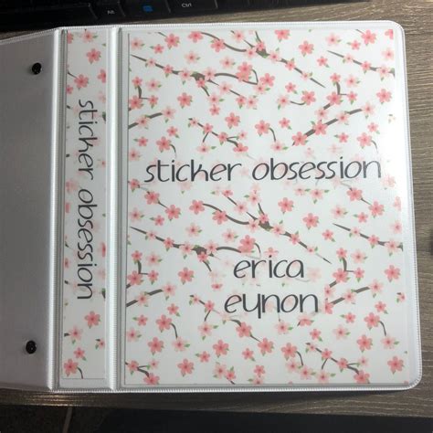 Planner Sticker Binder Set Mini Binder Dividers Mini Binder Cover ...