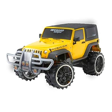 Maisto Off Road RC Jeep Wrangler Rubicon távirányítású autó sárga