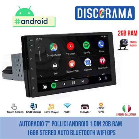 Autoradio Pollici Android Din Gb Ram Gb Stereo Auto Bluetooth