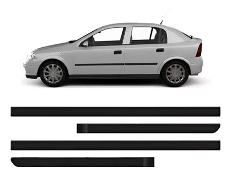 Jogo Friso Lateral Astra 99 2000 2001 A 2011 Preto 4 Portas